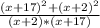 \frac{(x+17)^2+(x+2)^2}{(x+2)*(x+17)}