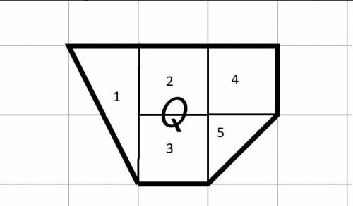 3. diego drew a scaled version of a polygon p and labeled it q.if the area of polygon p is 72 square