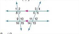 In the figure, the measure of angle 8 = 96 and the measure of angle 12 =42. find the measure of angl