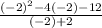 \frac{ (-2)^{2} - 4(-2) - 12}{(-2) + 2}