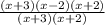 \frac{(x+3)(x-2)(x+2)}{(x+3)(x+2)}
