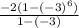 \frac{-2(1-(-3)^6)}{1-(-3)}