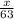 \frac{x}{63}