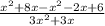 \frac{x^{2}+8x- x^{2}-2x+6}{3x^{2}+3x}