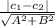 \frac{| c_1 - c_2 |}{\sqrt{A^{2} +B^{2}  } }