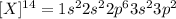 [X]^{14}=1s^22s^22p^63s^23p^2