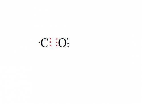 How many bonding electrons are in the lewis structure of carbon monoxide, co?