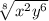 \sqrt [8] {x ^ 2y ^ 6}