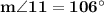 \mathbf{m \angle 11 = 106^{\circ}}