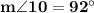 \mathbf{m \angle 10 = 92^{\circ}}