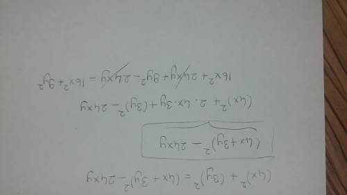 What is the factored form of the expression over the complex numbers?  16x^2+9y^2