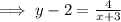 \implies y-2 = \frac{4}{x+3}