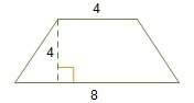 What is the area of the trapezoid? 16 square units 24 square units 32 square units 36 square units&lt;