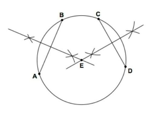 Which geometric construction is shown here? a)construct a circle given 3 pointsb)construct the cente
