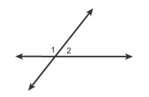 Which relationship describes angles 1 and 2? select each correct answer. a)adjacent angles b)suppl