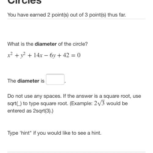 Someone me with this ! i have to find the diameter of a circle given the equation