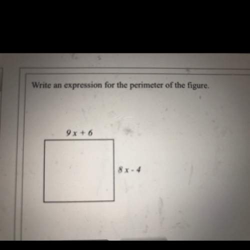 Write an expression for the perimeter of the figure