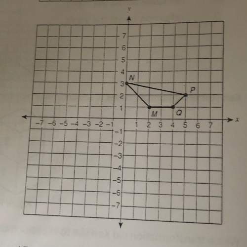 Darien drew a quadrilateral on a coordinate grid. he rotated the figure 180 degrees and then transla