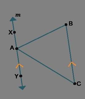 Which statement justifies that angle xab is congruent to angle abc? a. corresponding angles of para