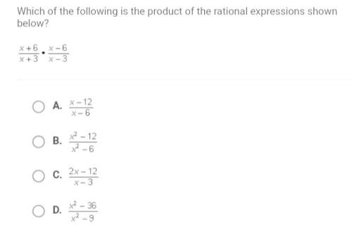 Which of the following is the product of the rational expression below? ?