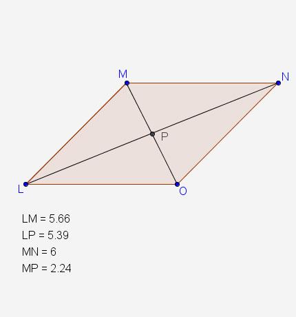 In the diagram, quadrilateral lmno is a parallelogram. what is the length of np?