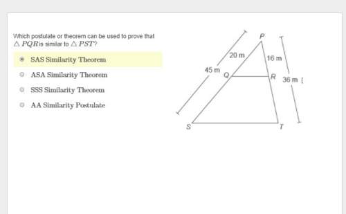 Which postulate or theorem can be used to prove that △pqr is similar to △pst?