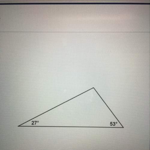 Which is a correct classification for the triangle? a. acute triangle b. obtuse triangle c. equi