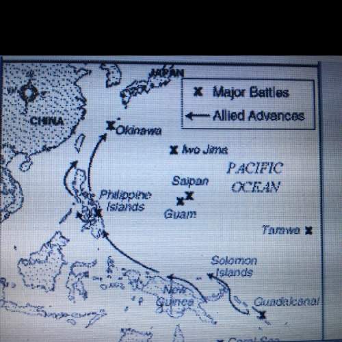 Which of the following statements is best supported by the map a) the allies pacific campaign was s