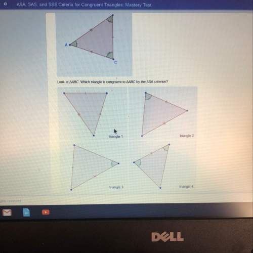 Which triangle is congruent to abc by the asa criterion