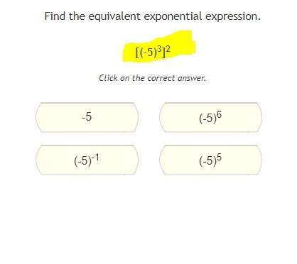 Find the equivalent exponential expression