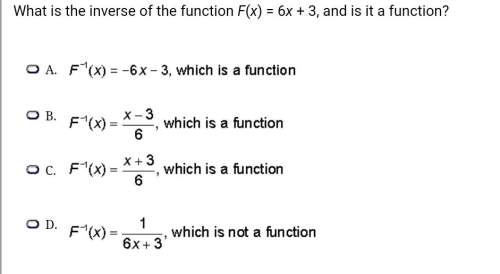 What is the inverse of the function&nbsp; f(x) = 6x&nbsp; + 3, and is it a function?