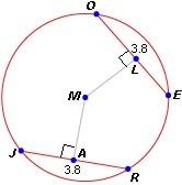 Given center of m below you can conclude that ml is congruent toa. center of m&nbsp; b. mac. jrd. el