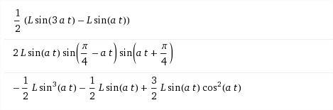 In the following laplace transform, how do you get rid of the cos(2at)*sin(at)?  l{sin^3 (at)} l{ si