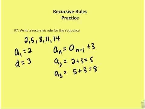 Can you give me an example of a recursive or explicit rule?