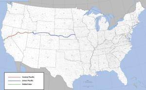 trace the proposed east-west railroad routes.