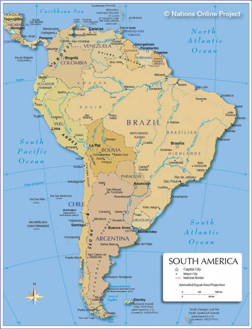 Which of the following major bodies of water does not surround latin america?  a. the pacific ocean