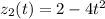 z_2(t)=2-4t^2