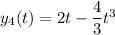 y_4(t)=2t-\dfrac43t^3