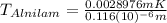 T_{Alnilam}=\frac{0.0028976 mK}{0.116 (10)^{-6} m}