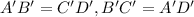 A'B'=C'D', B'C'=A'D'