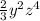 \frac{2}{3} y^2z^4
