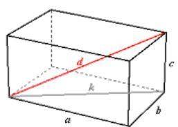 What is the longest stick that can be placed in a box 15 cm long, 20 cm wide, and 60 cm high?