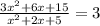 \frac{3x^2+6x+15}{x^2+2x+5}=3