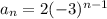 a_n=2(-3)^{n-1}