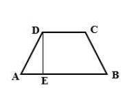 Given:  ab ∥ dc de ⊥ ab , ad = bc m∠adc = 134° ad = 40, dc = 32 find:  area of abcd