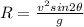 R = \frac{v^2sin2\theta}{g}