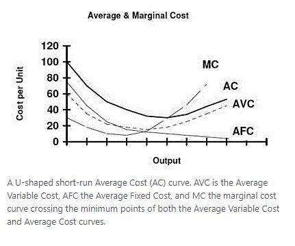 If the marginal cost curve is below the average variable cost curve, it means that