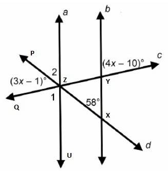 What must be true for lines a and b to be parallel lines?  check all that apply.