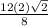 \frac{12(2)\sqrt{2} }{8}
