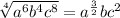 \sqrt[4]{a^{6}b^{4}c^{8}}=a^{\frac{3}{2}}bc^{2}